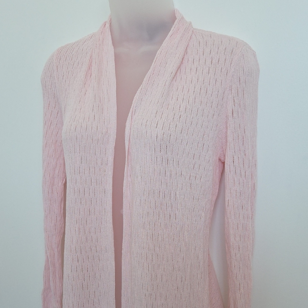 NWT White House Black Market Pink Open-Front Cardigan